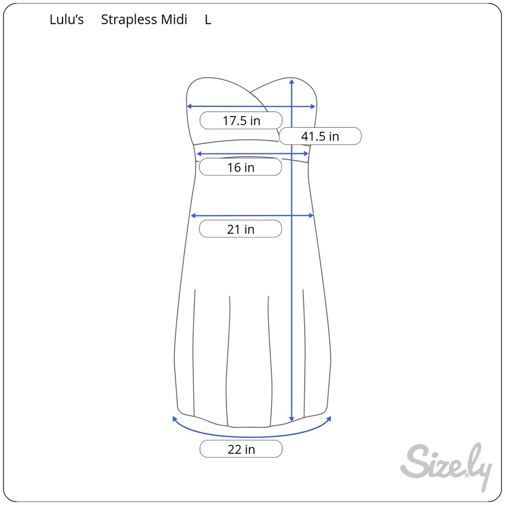 “Bring Me Back To You” Strapless Midi Dress - Picture 10 of 11